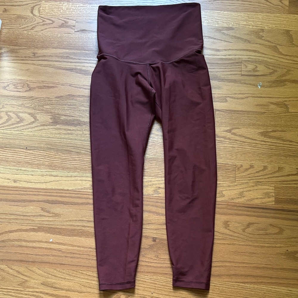 High waisted Maroon Leggings